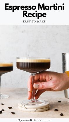 espresso martini recipe is easy to make