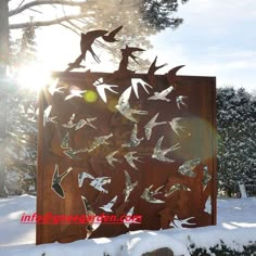 Stainless steel pigeon garden corten steel screen