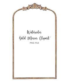 an ornate gold frame with the words,'untaxed old money clipart '