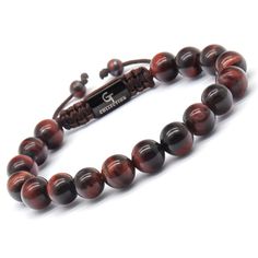 HANDCRAFTED BY JEWELRY ARTISANS - GT Collection Male Beaded Bracelets are made using certified natural gemstones and 10mm beads for a beautiful and unique piece of art that you can wear for years to come. THE POWERS OF RED TIGER EYE STONE - Red Tiger eye stones are believed to provide Insight, Confidence, Strength based on Egyptian tradition and other cultures worldwide. Keep yourself calm and focused. ENERGY BRACELET FOR MEN - Gemstones offer a wide array of benefits and are often used in spiri Spiritual Protection Symbols, Male Bracelets, Find Purpose, Energy Protection, Protection Jewelry, Purpose In Life, Red Tiger, Energy Bracelets, Red Tigers Eye