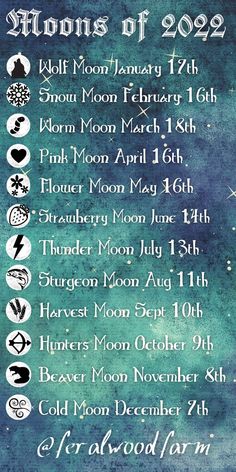 Full Moon Dates, Moon Chart, Moon Date, Moon Spells, Wiccan Magic, Moon Journal, New Moon Rituals, Witch Spirituality, Magic Spell Book