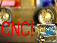 a close up of an electronic device with the words cnc in front of it