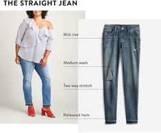 fall denim trends Fall Denim Trends, Jeans Trend, Blue Board, Bootleg Jeans, Glam Tops, Feminine Top, Fall Denim