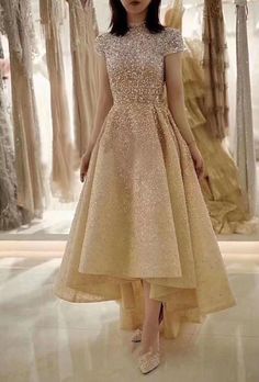 Gold Prom Dress, Evening Dress Beaded, Dress Beading, Champagne Evening Dress, Beaded Formal Dress, Gold Prom, Dress A Line