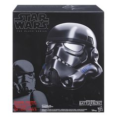 a star wars helmet is in the box