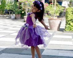 Purple Fairy Dress Violet purple Fairy costume by DearMimiDress Fairy Dress Purple, Black Junior Bridesmaid Dress, Purple Fairy Costume, Purple Fairy Dress, Flower Fairy Dress, Costume Fleur, Fairy Dress Costume, Fairy Halloween Costume, Ivory Tulle Skirt