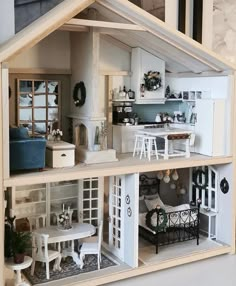 a doll house with all the furniture in it