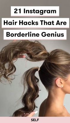 Easy Curls, Easy Hairdos, A Ponytail, Creative Hairstyles, Good Hair Day, Braids Hairstyles, Best Of The Best, Homecoming Hairstyles, Medium Length Hair Cuts