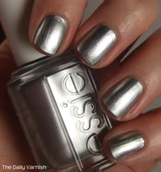 Silver Nail Polish, Chrome Nail Polish, Metallic Nail Polish, Her Nails, Essie Nail Polish, Bohol, Essie Nail