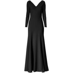 Tried On Only,Like New Condition. Size:Us10 Carolina Herrera Icon Long-Sleeve V-Neck Trumpet Gown From The Icon Collection. Refined In Taste, This Gown Is A Pared-Down Interpretation Of The Dramatic Trumpet Silhouette. Princess Seams Hug Your Curves For A Flattering Fit. V-Neck Long Sleeves Concealed Back Zip V-Back Viscose/Acetate/Elastane Dry Clean Made In Usa Size & Fit Trumpet Silhouette About 60" From Shoulder To Hem Model Shown Is 5'10" (177cm) Wearing Us Size 2 Formal Long Sleeve Maxi Dress With Flattering Silhouette, Classic Fitted Evening Gown, Black Long Sleeve Gown For Gala, Classic Evening Gown Maxi Length, Classic Fitted Evening Maxi Dress, Classic Long Sleeve Dresses For Gala, Formal Long Sleeve Maxi Dress With Fitted Bodice, Black Long Sleeve Maxi Dress For Gala, Black Long Sleeve Gown For Dinner