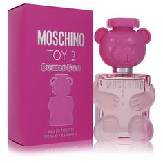 Moschino Toy 2 Bubble Gum Perfume by Moschino 3.3 oz Eau De Toilette Spray (unboxed) for Women. Moschino toy 2 bubble gum perfume by moschino, moschino toy 2 bubble gum is a playful and fun feminine fragrance designed by perfumer olivier pescheux. It was launched by moschino in 2021. The composition begins with bright top notes of lemon, bitter orange and candied fruits. As the perfume transitions, a complex heart comes into focus. Floral bulgarian rose and peach blossom, fruity peach and bluebe Moschino Perfume, Moschino Toy 2, Candied Fruits, Brand Words, Orange Candy, Feminine Fragrance, Body Smells, Bitter Orange, Toy 2