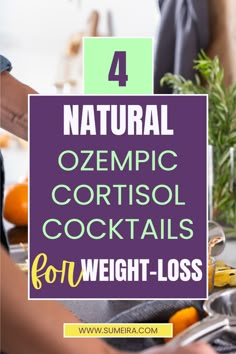 A person making a cortisol cocktail in their kitchen, blending natural ingredients in a glass, surrounded by fresh fruits and herbs. Appetite Suppressing Drinks, Drinks For Fat Loss, 21 Day Cortisol Detox Diet, Cortisol Reduction Diet Grocery Lists, Cortisol Diet Meal Plan, Natural Ozempic Drink, High Cortisol Diet Plan, Cortisol Detox Diet Plan, High Cortisol Signs