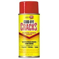 a can of good - bye cracks spray on white background