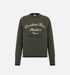 Dior Sweater Men, Christian Dior Atelier, Christian Dior Sweater, Dior Sweater, Dior Atelier, 2023 Ss, Couture Embroidery, Clothing Pieces, Christian Dior Couture