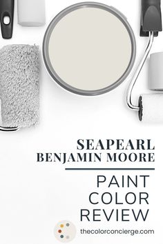 the paint color is sea pearl