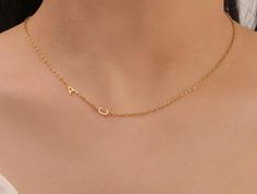 ✨ Make it personal with our custom initial letter necklaces! Featuring A-Z alphabet options, these chic chokers are perfect for adding a personal touch to any outfit. Crafted from durable stainless steel, you can choose from classic steel, trendy gold, or elegant rose gold finishes. Perfect for anniversaries, birthdays, or just because! Layer it with other necklaces or wear it solo for a minimal and trendy look. 💖🎁 Initial Letter Necklace, Necklace For Women Gold, Custom Initials, Initial Letter, Letter Necklace, Initial Letters, Steel Necklace, Stainless Steel Necklace, Necklace For Women