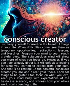 Conscious Creator, Quantum Physics Spirituality, Quantum Consciousness, Escape The Matrix, Subconscious Mind Power, Quotes Facebook, Energy Consciousness, Spirituality Affirmations