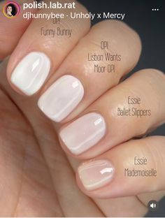 Opi Milky White, Fresh Nails, Natural Nails Manicure, Sheer Nails, Opi Nail Colors, Subtle Nails, Pink Gel, Nail Colours