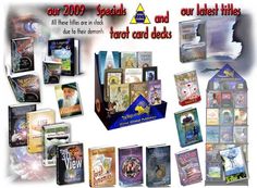 an advertisement for various cards and decks from the year 2009 to present them as well