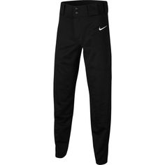 PRICES MAY VARY. Sweat-wicking fabric helps keep you dry and comfortable. Snap closure and zippered fly provide a secure fit. Elastic waistband with belt loops provide personalized comfort. Reinforced knees stand up to intense play. The Nike Core Pants feature reinforced knees for game-time durability. Sweat-wicking technology helps keep you dry and comfortable during intense competition. Open hems at the ankle create a relaxed feel to help you move naturally. Nike Core, Hem Pants, Nike Boys, Youth Baseball, Nike Boy, How To Hem Pants, Game Time, Snap Closure, Stand Up