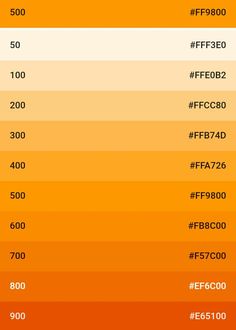 an orange and yellow color scheme with the words fff380, fff360