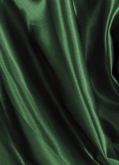 the green fabric is very soft and shiny