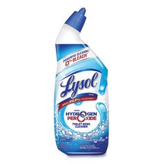 a bottle of lysol hydrogen dishwasher deterant on a white background