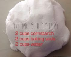 homemade sculpty clay recipe with instructions on how to make it