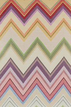 multicolored zigzag pattern on fabric