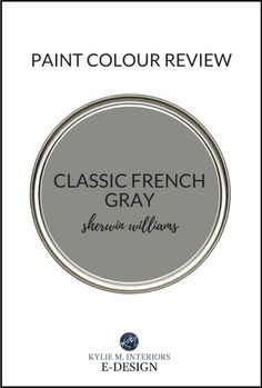 the book cover for paint color review classic french gray