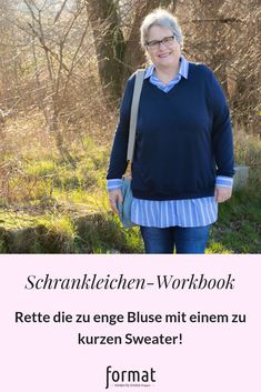 Schrankleichenrette die zu enge Bluse mit dem zu kurzen SweaterSabine hat ein gratis Workbook für euchladet es euch herunter und rettet die Bluse Upcycling Clothes Diy, Plus Size Sewing, Plus Size Sweaters, Plus Size Top, Pajama Bottoms, Sweater And Shorts, Upcycle Clothes, Latest Fashion For Women, Clothing Patterns