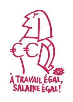 a red and white drawing of a cat with the words,'la travail legal