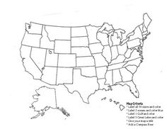 a map of the united states with names and abbreviations for each state on it