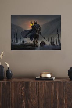 Fascinating Metal Poster Featuring Officially Licensed Star Wars Art. . Displate is a one-of-a-kind metal poster designed to capture your unique passions. Sturdy, magnet mounted, and durable – not to mention easy on the eyes! Star Wars Living Room, Star Wars Office, Nerd Home, Unique Signature, Wood Patterns, Star Wars Art, Study Room, Black Wood, White Wood