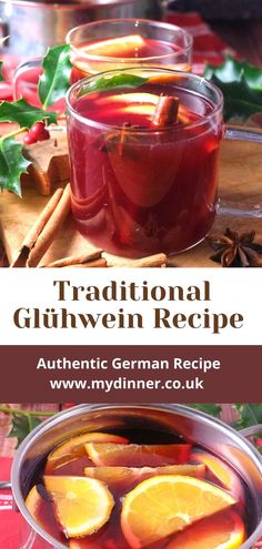 Glühwein Gluhwein Crockpot Recipe, White Gluhwein Recipe, Non Alcoholic Gluhwein, German Mulled Wine, Gluhwein Recipe Germany, Glu Wine Recipe, Glu Wine, Glogg Recipe Swedish, Rumtopf Recipe