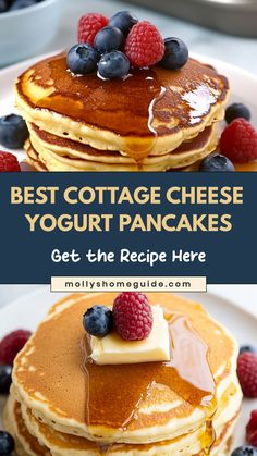 the best cottage cheese yogurt pancakes get the recipe here