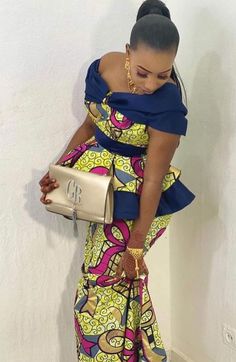 Latest Ankara Skirt And Blouse, Ankara Skirt And Blouse, Traditional African Clothing, Latest Ankara, African Dresses Modern