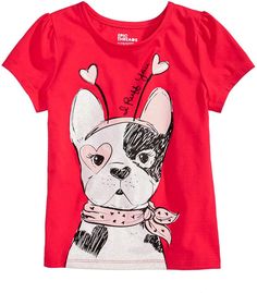 Epic Threads Puppy Dog T-Shirt, Toddler Girls, Created for Macy's Dog Boutique, Children's Boutique, Dog Print, Solid Tops, Puppy Dog