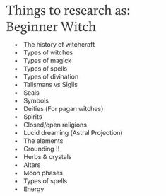 Things To Research, Beginner Witch, Spells For Beginners, Wiccan Magic, Wiccan Witch, Magick Spells, Eclectic Witch, Wiccan Spell Book, Candle Magick