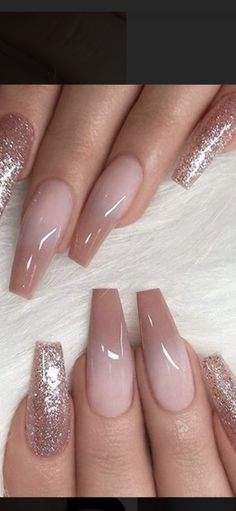 Mauve Neutral Nails, Neutral Nail Designs Coffin, Ombre Beige Nails, Brown Ombre Nails Coffin, Mauve Summer Nails, Ombre Neutral Nails, Ombre Nude Acrylic Nails, Neutral Ombre Nails Coffin, Light Brown Ombre Nails