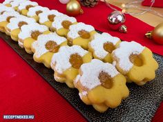 there are many pastries on the table ready to be eaten at christmas time,