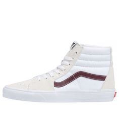 Vans Sk8-Hi VN0A32QG9YI White Port, Port Royal, Vans Sk8 Hi, Sports Sneakers, Red Sneakers, Vans Shop, Vans High Top Sneaker, Sk8 Hi, Vans Sk8