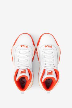 5BM01879-128-8. embroidered FILA logos on quarter, tongue, toebox, and heel. debossed FILA logo on heel. iconic midsole design. padded collar and tongue. pull tab on heel. Style # 5BM01879.  Division: Footwear.  [Women > Shoes > Sneakers & Lifestyle;Shoes;Shoes > Women's Shoes;Shoes > Women's Shoes > Sneakers;New > Shops > Basketball;Women;Women > Shoes] Basketball Women, Kids Tennis Shoes, Women Shoes Sneakers, Fila Logo, Lifestyle Sneakers, Mens Tennis Shoes, Sneakers And Socks, Lifestyle Shoes, Mens Tennis