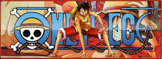 one piece anime character sitting on top of a sign