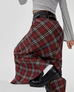 London Bridge Plaid Maxi Skirt | Women's Skirts – Boogzel Clothing Plad Skirts, Plaid Maxi Skirt, Preppy Aesthetic Outfits, Argyle Vest, Red Plaid Skirt, Jeans Outfit Summer, Maxi Rok, Aesthetic Red, Aesthetic Outfit Ideas