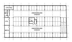 the floor plan for an underground garage