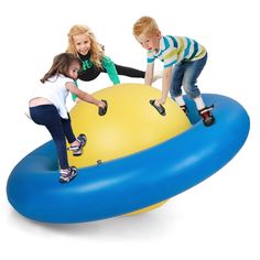 Presenting our Giant Dome Rocker Bouncer, a vibrant spaceship bouncer that offers an exhilarating and magical playtime experience for kids. Kids Net, Backyard Toys, Teeter Totter, Fun Outdoor Games, Inflatable Bounce House, Inflatable Bouncers, Outdoor Game, Outdoor Games For Kids, Outdoor Inflatables