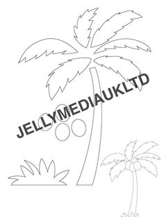 a drawing of a palm tree with the name jellymediaukd