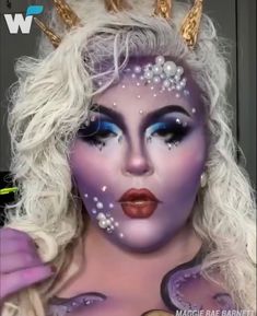 Ursula Costume Makeup, Disney Halloween Makeup, Ursula Makeup, Halloween Folk Art, Special Makeup, Mermaid Halloween, Celebrity Halloween Costumes, Halloween Makeup Inspiration