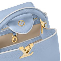 LOUIS VUITTON® - Capucines Bb - Candy Blue Bri Aesthetic, Louis Vuitton Capucines Bb, House Icon, Tiny Bag, Louis Vuitton Capucines, Louis Vuitton Official Website, Luxury Bags Collection, Handbag Heaven, Louis Vuitton Official